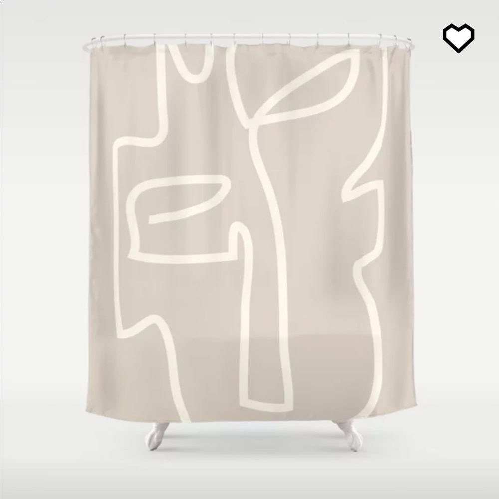 Society6 shower curtain